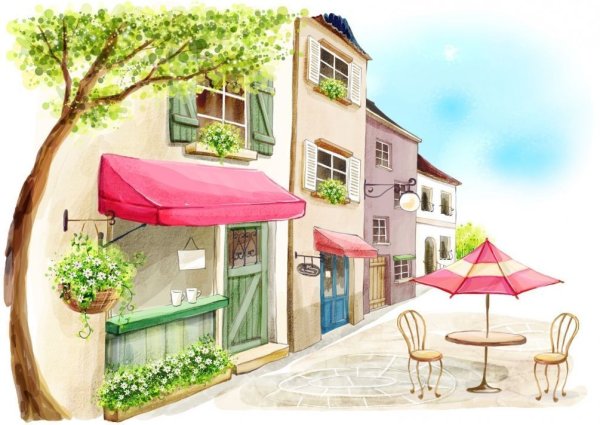 Рисованные улочки