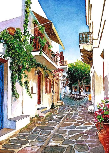 Греческий художник Пантелис Зографос