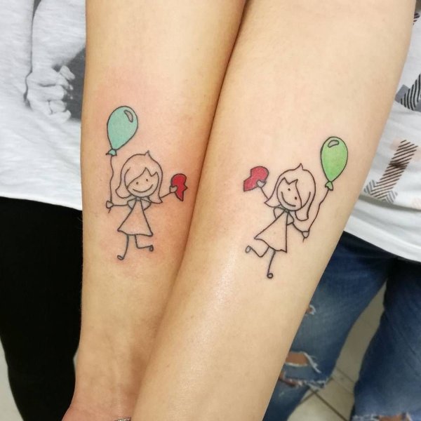 Оригинальные парные тату