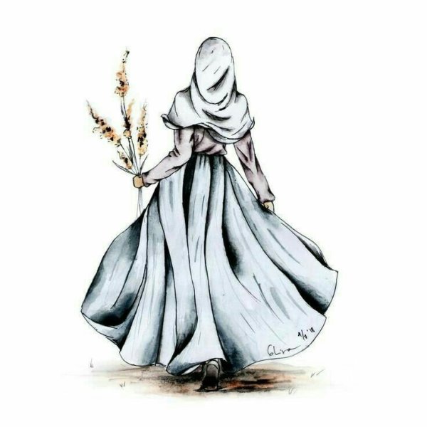 Девушка в хиджабе Минимализм