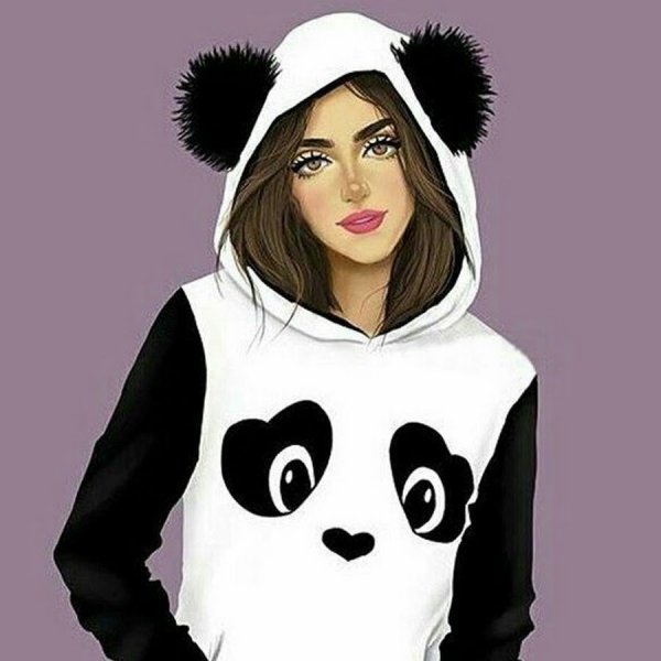 Девочка в костюме панды