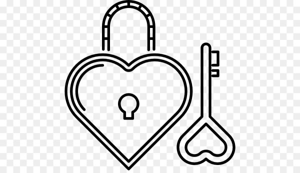 Замок с ключом раскраска