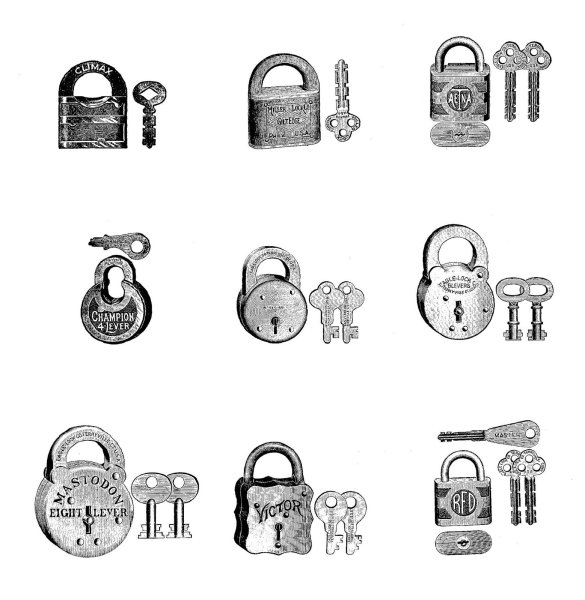 Замок печать