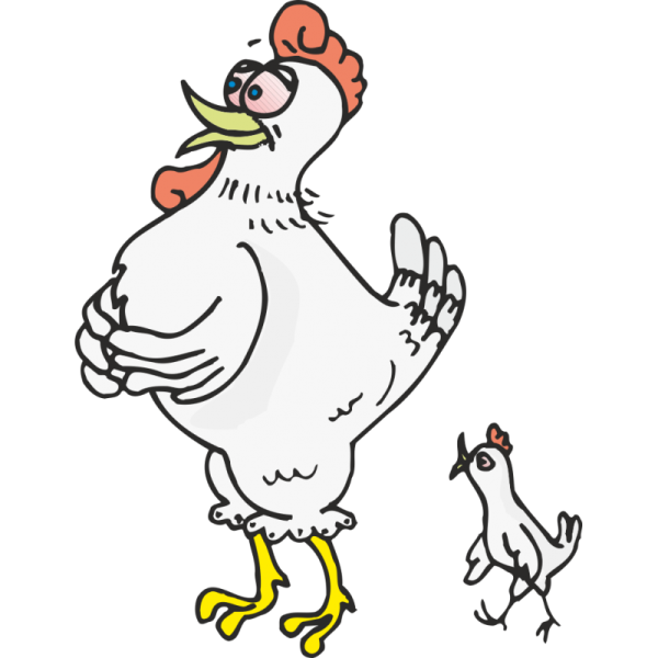 Нарисовать курицу