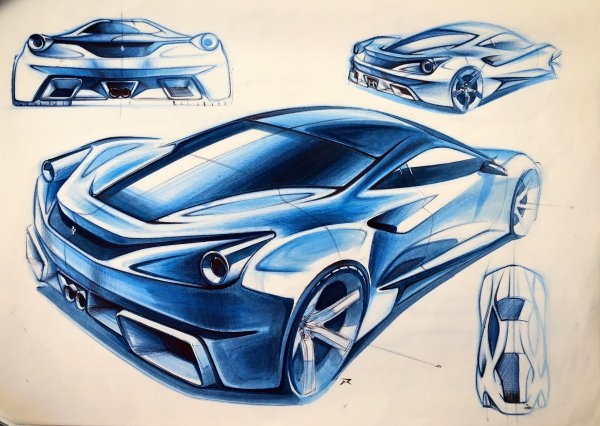 Дизайнерские скетчи автомобилей