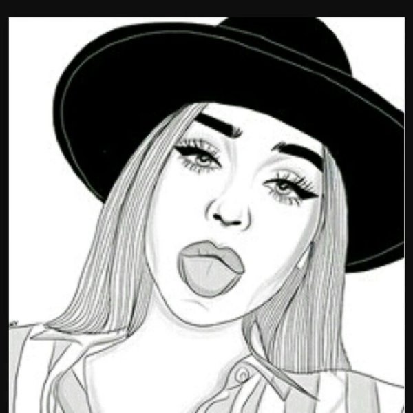 Девушка рисунок