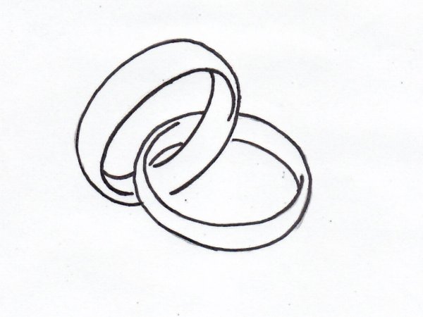 Обручальные кольца раскраска