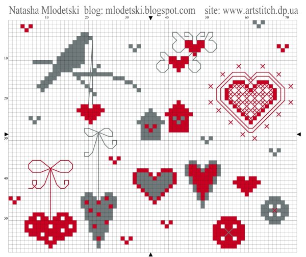 Схемы для вышивки крестиком маленькие