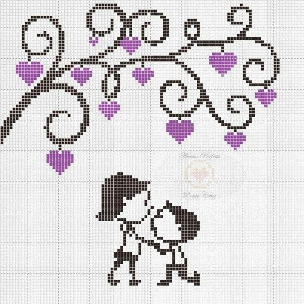 Вышивка крестом Лисенок