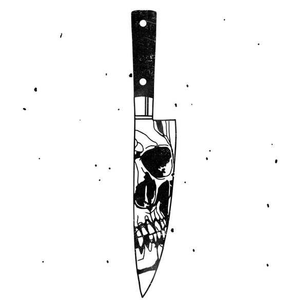 Нож эскиз тату