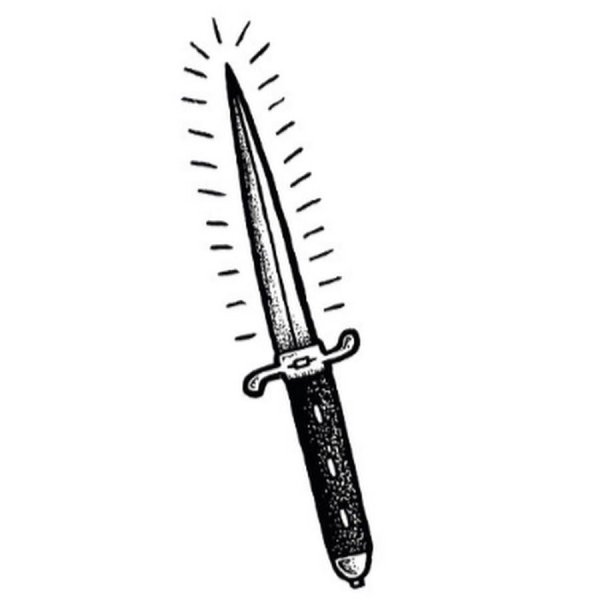 Нож стилет эскиз