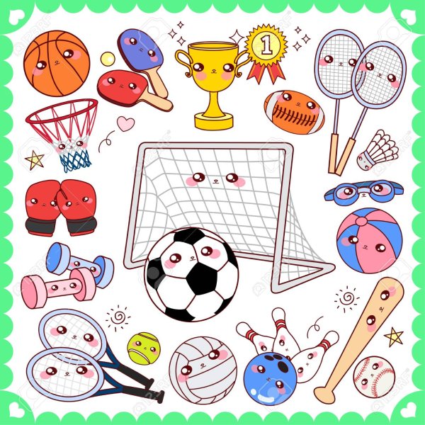 Рисование спортивный инвентарь в подготовительной группе