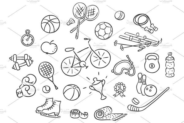Зарисовки спортивного инвентаря