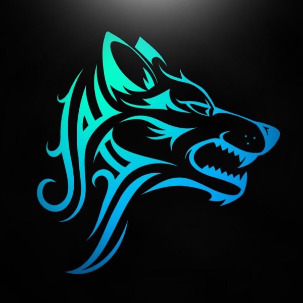 Волки крутые Неоновые