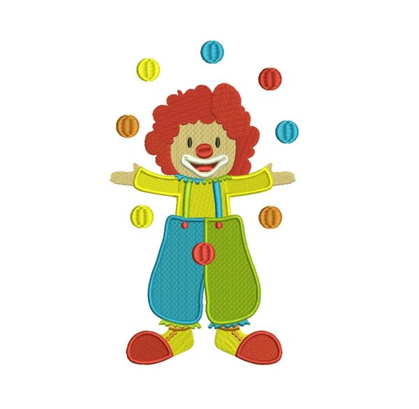 Клоун раскраска