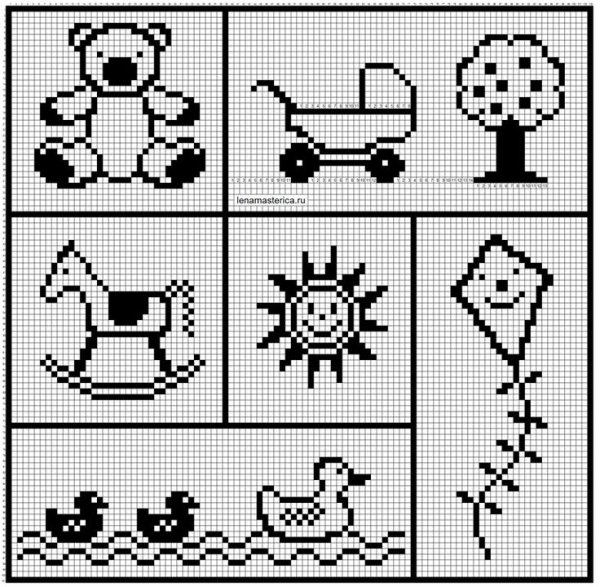 Рисунки для вышивания крестиком схемы