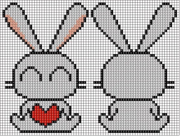 Вышивка на вязаных изделиях для детей