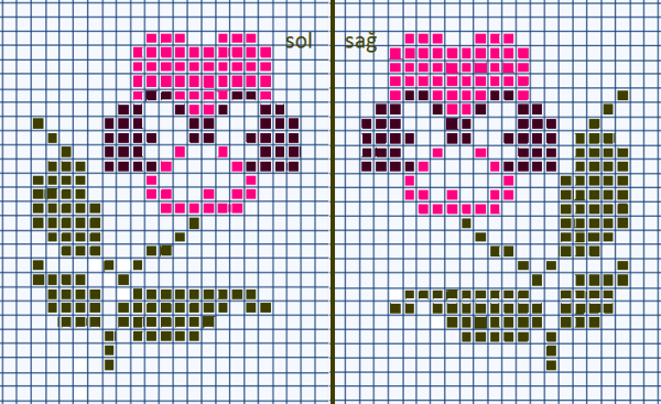 Жаккардовые узоры кошки
