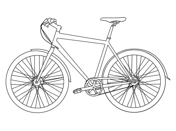 Велосипед для раскрашивания