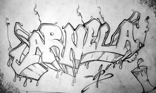 Граффити на бумаге