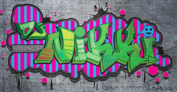 Граффити имя Никита