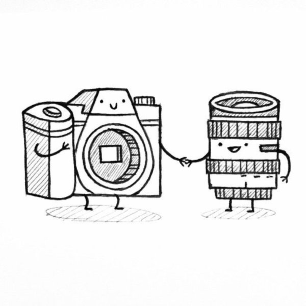 Фотоаппарат эскиз