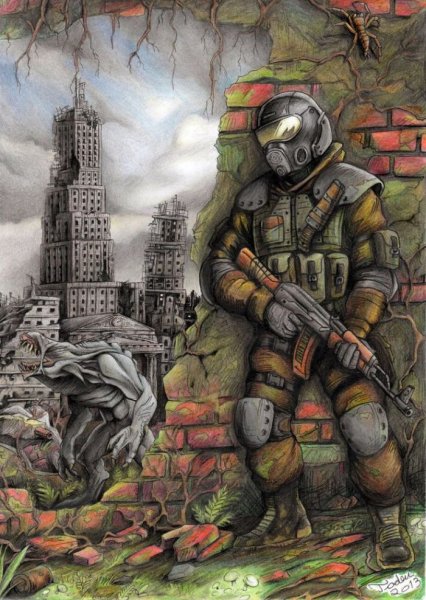 Череп в немецкой каске