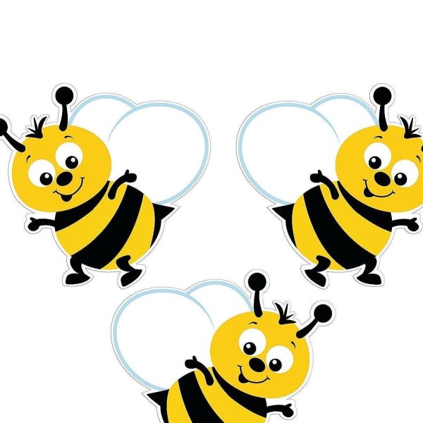 Пчелки цветные для печати