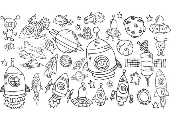 Раскраска космос и планеты
