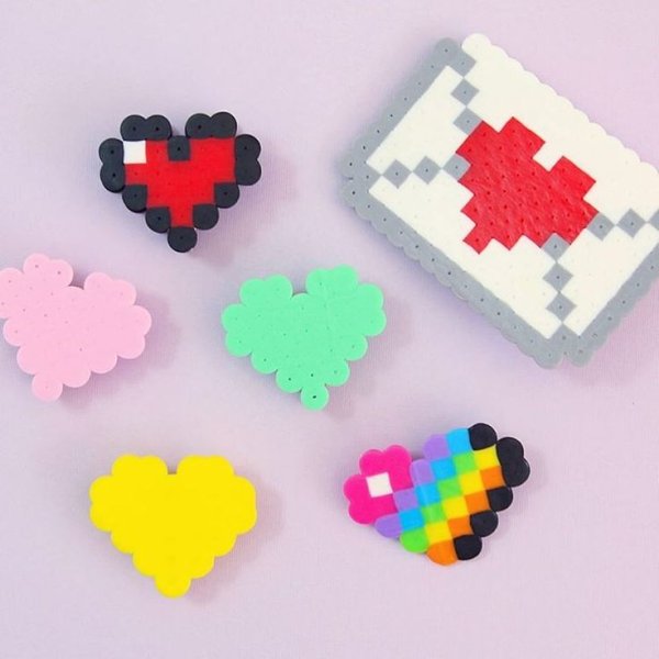 Сердечко из термомозаики