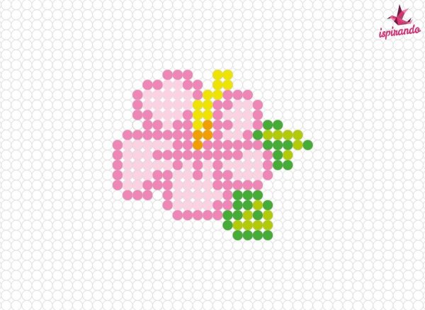 Схема для термомозаики цветы