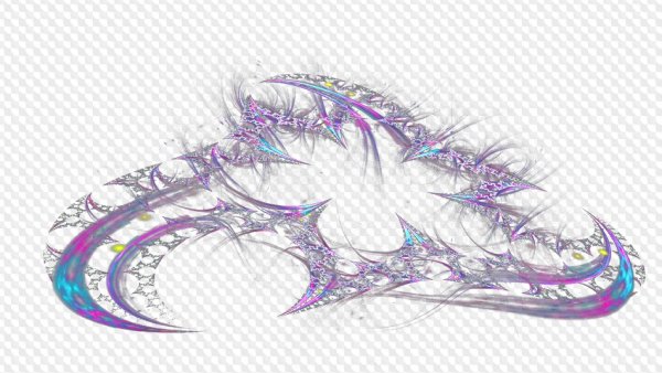 Магические линии на прозрачном фоне