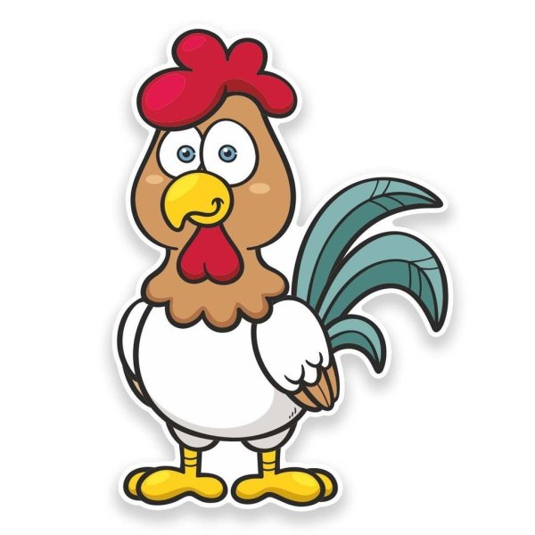 Курица петух цыплята раскраска