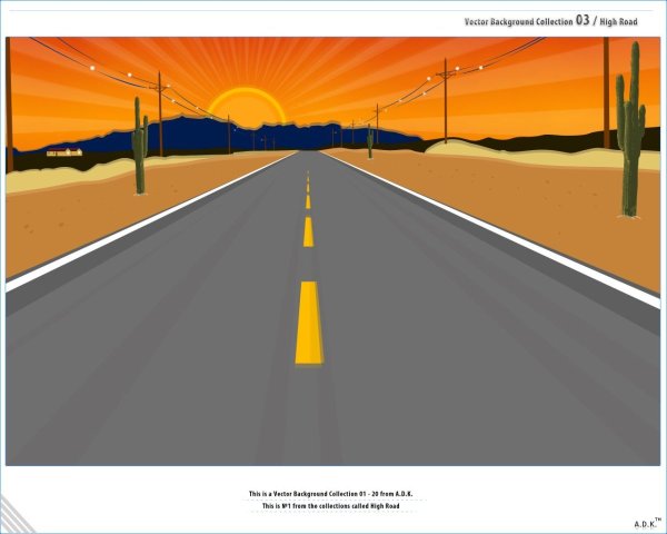 Дорога нарисованная