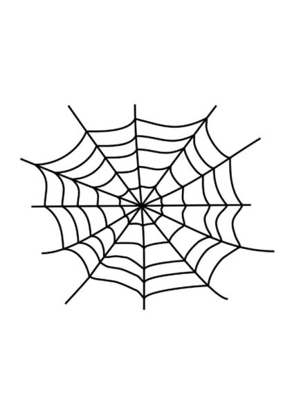 Паутина раскраска