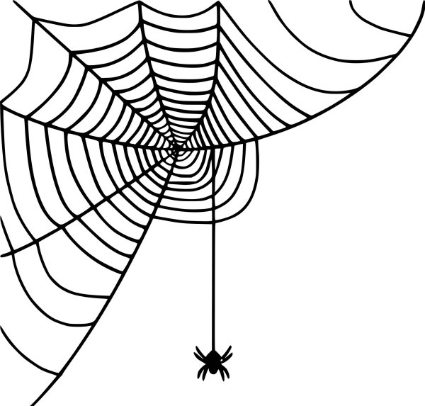 Паутина раскраска