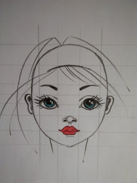 Нарисовать лицо кукле
