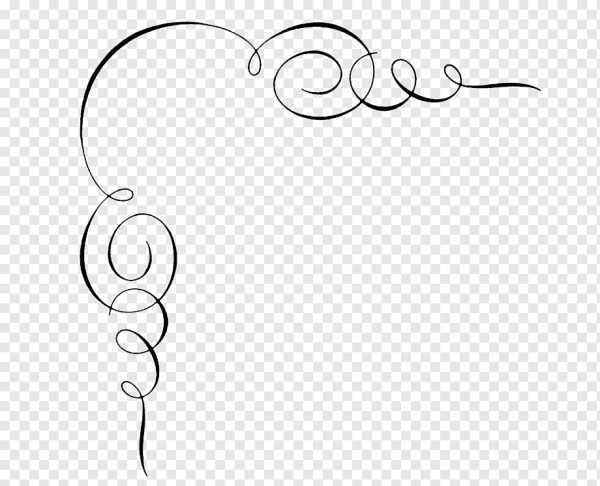 Уголки для текста черно белые