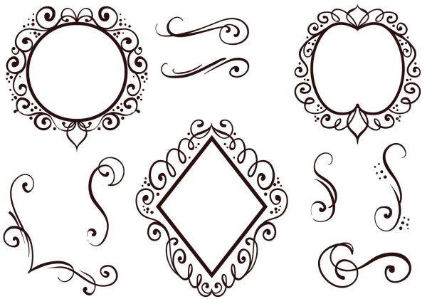 Узор в виде круглой рамки