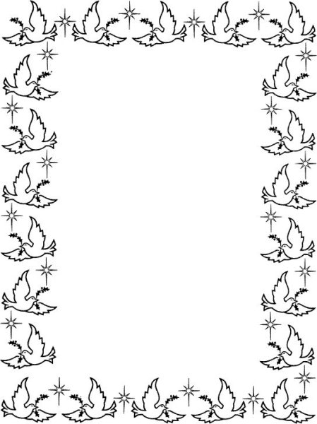 Рамка для ворда птицы