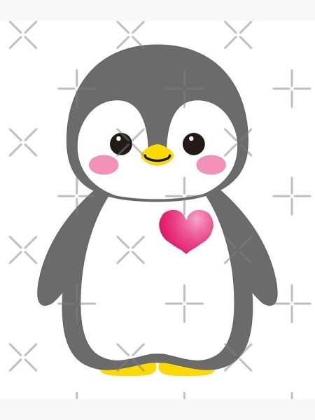 Милые пингвины для срисовки
