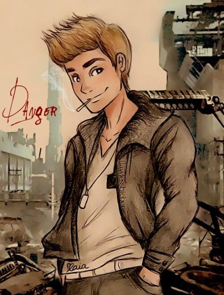 Парень рисунок