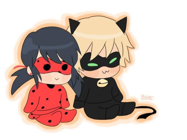 Чиби Маринетт и Адриан