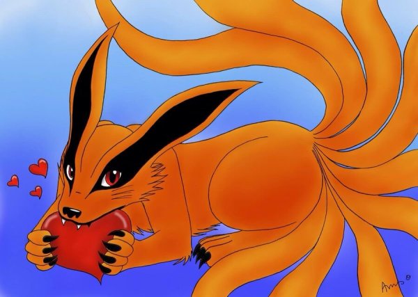 Наруто лиса курама