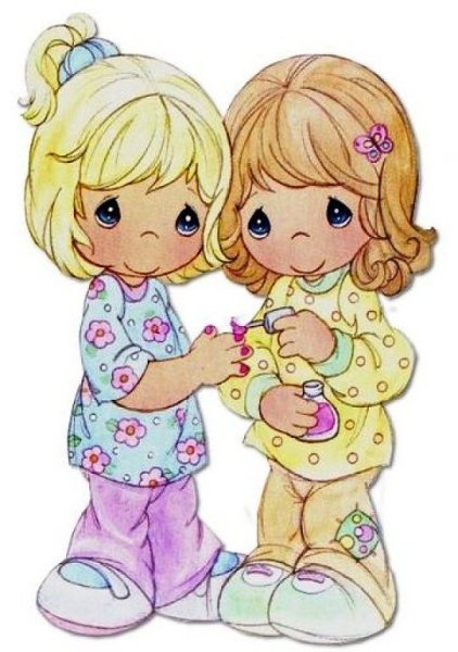 Подружки для детей на прозрачном фоне