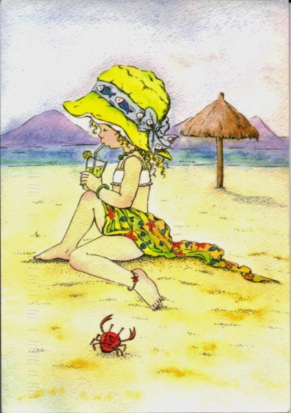 Девочка с пончиком