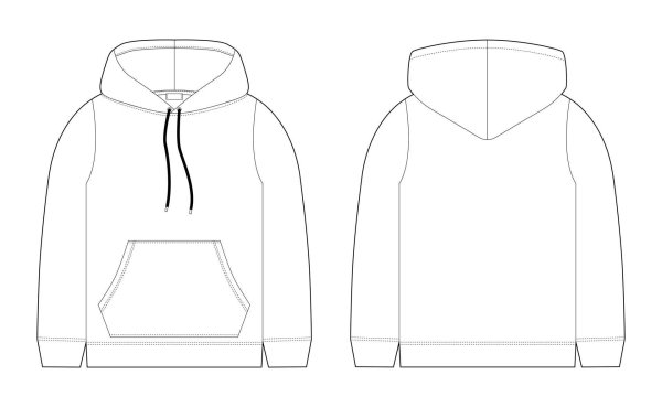 Макет толстовки с капюшоном