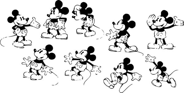 Рисунок белым на черном