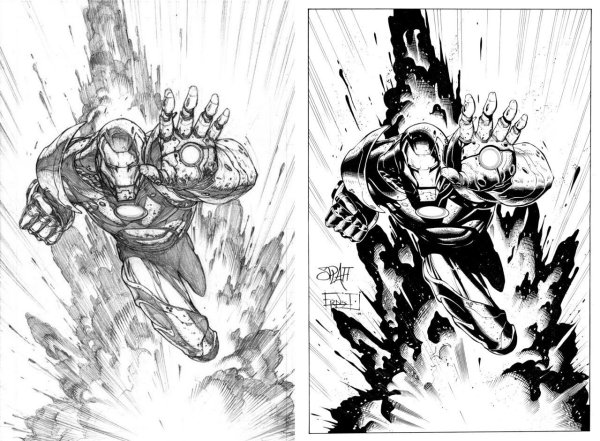 Рисовка комиксов Марвел