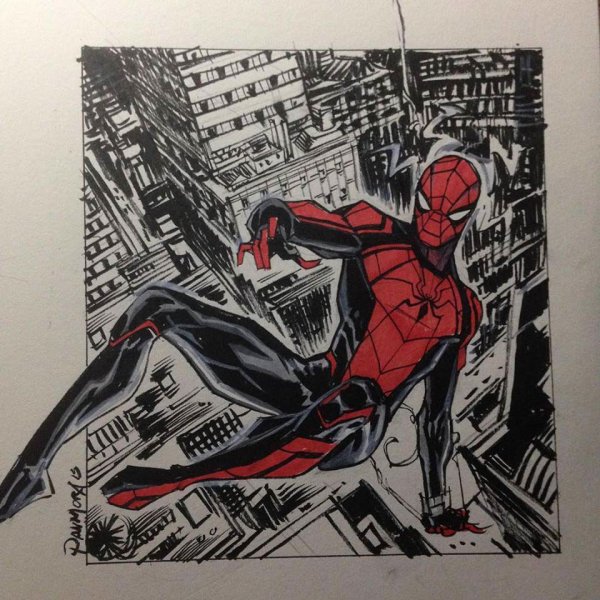 Рисование комиксов Марвел